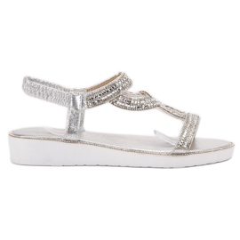 SHELOVET Slip-on sandaler i Kotrna grå