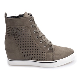 Openwork Sneakers XW36236 Olive flerfarvet grøn