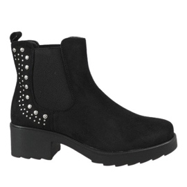 Kayla Shoes Sort isolerede højhælede støvler 88048