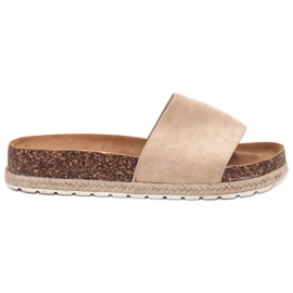 SHELOVET Ruskind Espadrilles beige