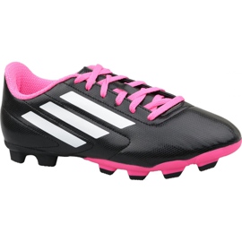 Adidas Conquisto Fg Jr B25594 fodboldstøvler flerfarvet sort