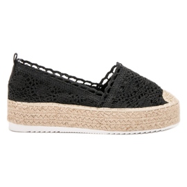 SHELOVET Blonder Espadrilles sort