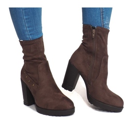 Suede BG-59 Taupe støvler brun flerfarvet