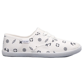 VICES sejlersneakers hvid