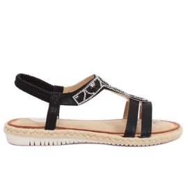 Sorte espadrillessandaler CO-78 Sort