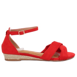 Sandaler espadrilles rød 9R121 Rød