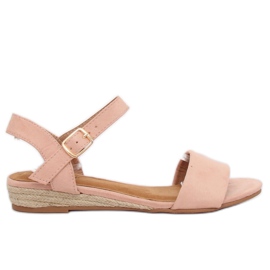 Sandaler espadrilles pink 9R73 Pink lyserød