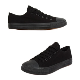 Klassiske kvinders sorte sneakers XL03 ALL-BLACK (sort sål)