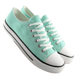 Klassiske kvinders mint -sneakers XL03 L.GREEN grøn