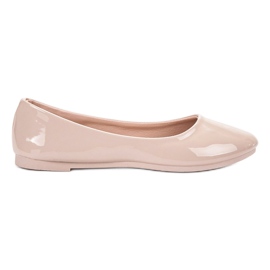 SHELOVET Lakerede ballerinaer brun