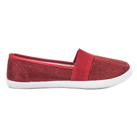 Renda Glitter sneakers rød