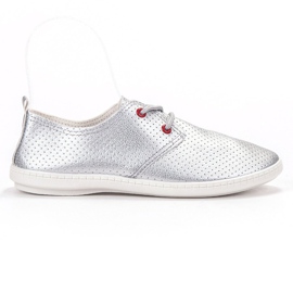SHELOVET Sølv sneakers grå