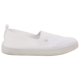 SHELOVET Tekstil Slipons hvid