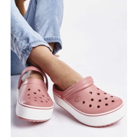 Crocs Crocband-platform tilstoppet 6PH Blossom White flerfarvet