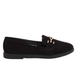 Sorte kvinders loafers 1631-127 Sort