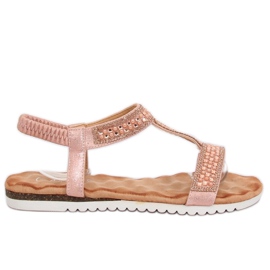 Lyserøde kvindersandaler HT-67 Pink
