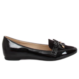 Sorte kvinders loafers JL29 Sort