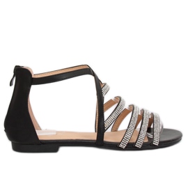 Sorte kvinders sandaler LL6339 Sort