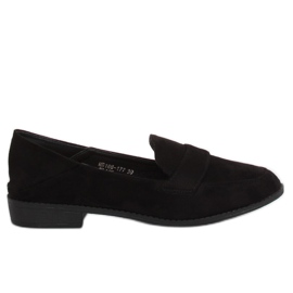 Sorte kvinders loafers MB188-117 Sort