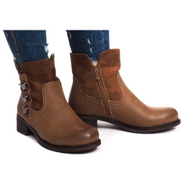 Varme støvler 4417 Camel brun