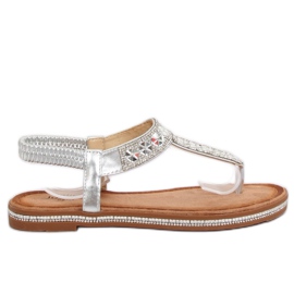 Sølv flip-flops ZY163 Sølv grå