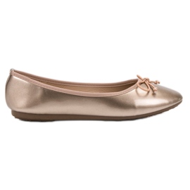Renda Ballerina med sløjfe gul
