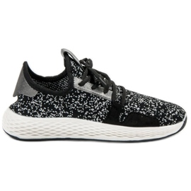 SHELOVET Slip-on sportssko sort