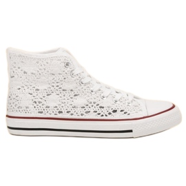 Renda Sneakers i blonder hvid