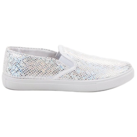 SHELOVET Moderigtige Slip On Sneakers grå