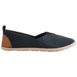 SHELOVET Marineblå Slipons