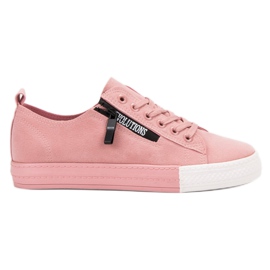 SHELOVET Lyserøde sneakers