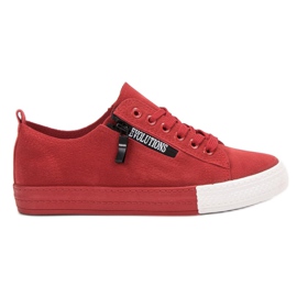 SHELOVET Røde sneakers