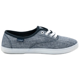 VICES tekstil sneakers blå