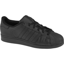 Adidas Superstar J Foundation Jr B25724 sko sort