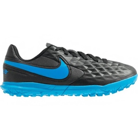 Fodboldsko Nike Tiempo Legend 8 Club Tf Jr AT5883 004 sort