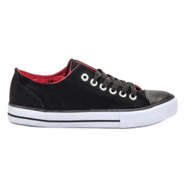 SHELOVET Klassiske sorte sneakers