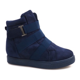 Sneakers With Elastics XY-297 Marineblå marine blå