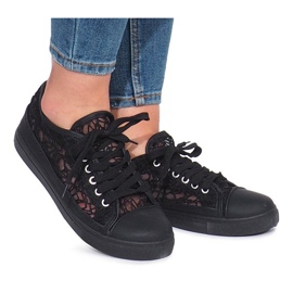 Sort Dolita openwork sneakers