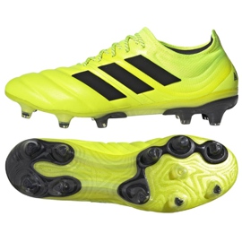 Adidas Copa 19.1 Fg M F35519 fodboldstøvler gul gul