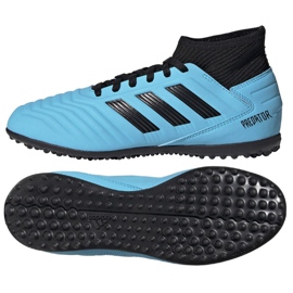 Adidas Predator 19.3 Tf Jr G25803 fodboldstøvler blå blå