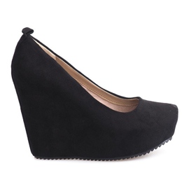 Suede Pumps On Wedge 066 Sort