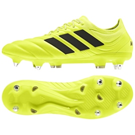 Adidas Copa 19.1 Sg M G26643 fodboldstøvler gul gul