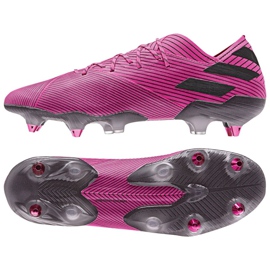 Adidas Nemeziz 19.1 Sg M F99838 fodboldstøvler lyserød lyserød