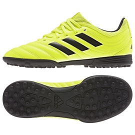 Adidas Copa 19.3 Tf Jr F35463 fodboldstøvler gul gul