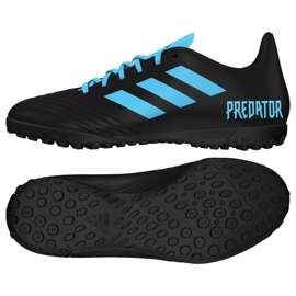 Adidas Predator 19.4 Tf Jr G25826 fodboldstøvler flerfarvet sort
