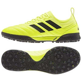 Adidas Copa 19.1 Tf M F35511 fodboldstøvler gul gul