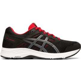 Asics Gel Contend 5 M 1011A256 005 sorte røde sko