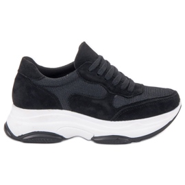 Ideal Shoes Lys sorte sneakers