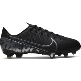 Nike Mercurial Vapor 13 Academy FG / MG Jr AT8123 001 fodboldsko sort