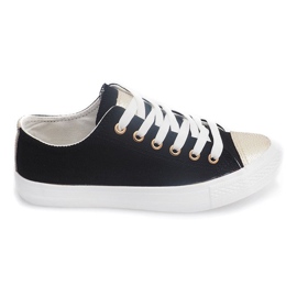 Sorte kvinders sneakers TL13